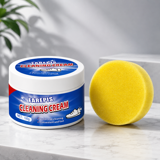 Instant Whitening Cleaning Cream with Sponge